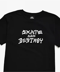 Thrasher Kids Sk8 And Destroy Black T-Shirt