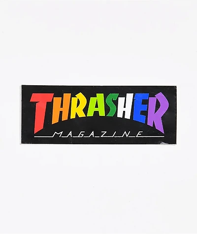 Thrasher Logo Rainbow Sticker