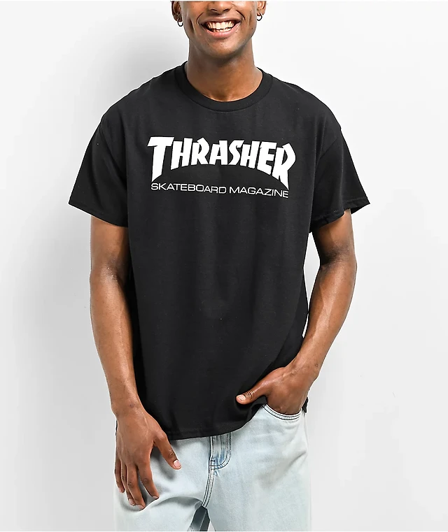 Thrasher Gonz Mini Logo Black T-Shirt at CoolSprings Galleria in