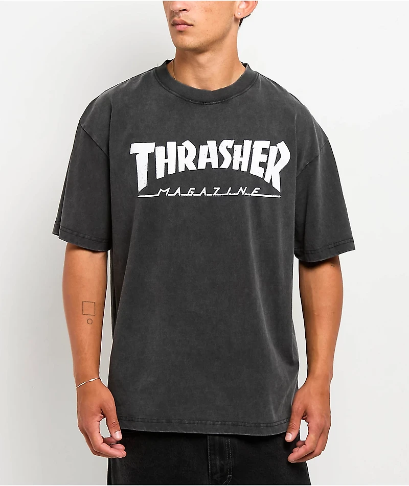 Thrasher Mag Logo Black Wash T-Shirt