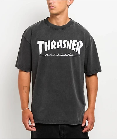 Thrasher Mag Logo Black Wash T-Shirt
