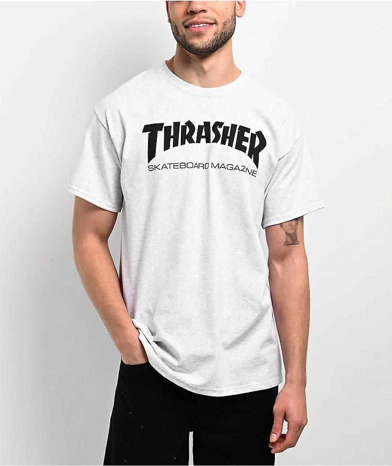 Thrasher Mag Logo White T-Shirt