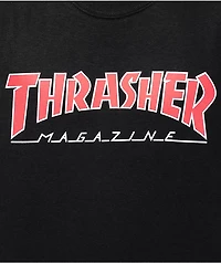 Thrasher Magazine Outlined Black T-Shirt