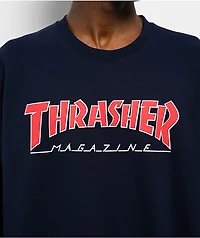 Thrasher Outline Navy Crewneck Sweatshirt