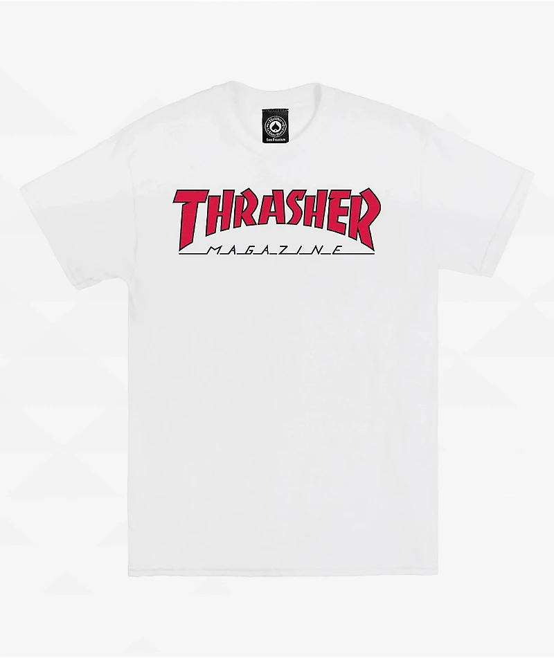 Thrasher Outline White T-Shirt