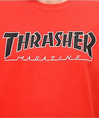 Thrasher Outlined Red T-Shirt