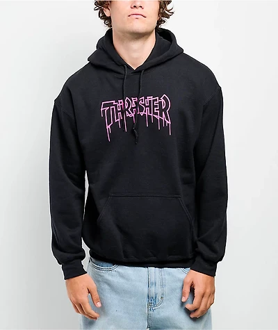 Thrasher Outliner Black Hoodie