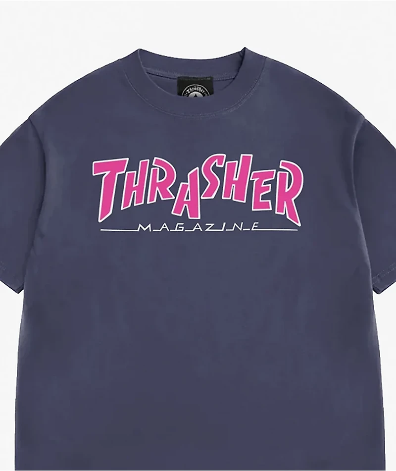 Thrasher Parra Mag Navy T-Shirt