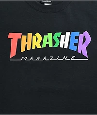 Thrasher Rainbow Black T-Shirt