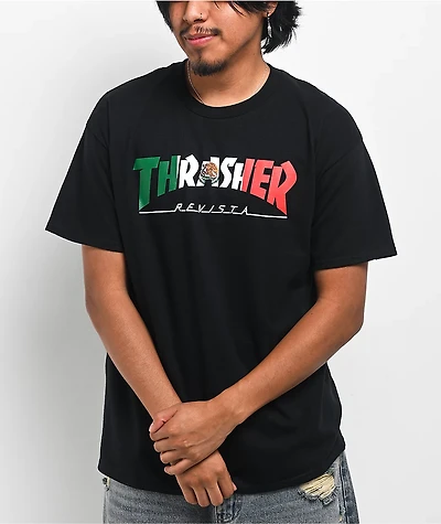 Thrasher Revista Black T-Shirt