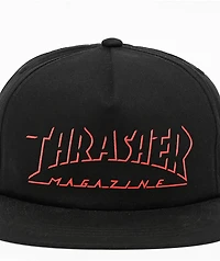 Thrasher Shadow Mag Black Snapback Hat