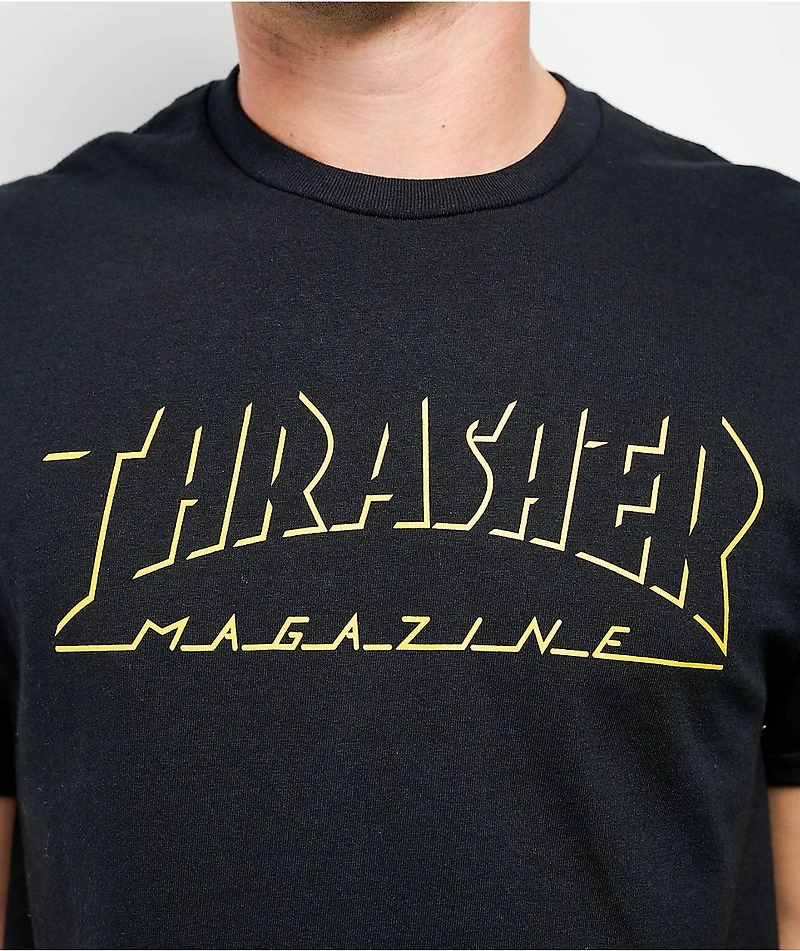 Thrasher Shadow Mag Black T-Shirt