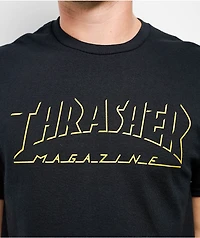 Thrasher Shadow Mag Black T-Shirt