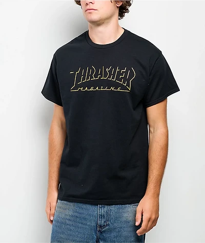 Thrasher Shadow Mag Black T-Shirt
