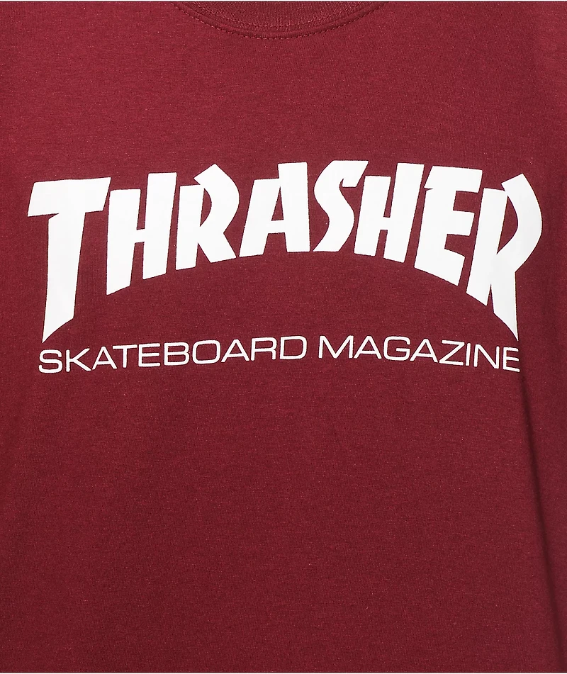Thrasher Skate Mag Burgundy T-Shirt