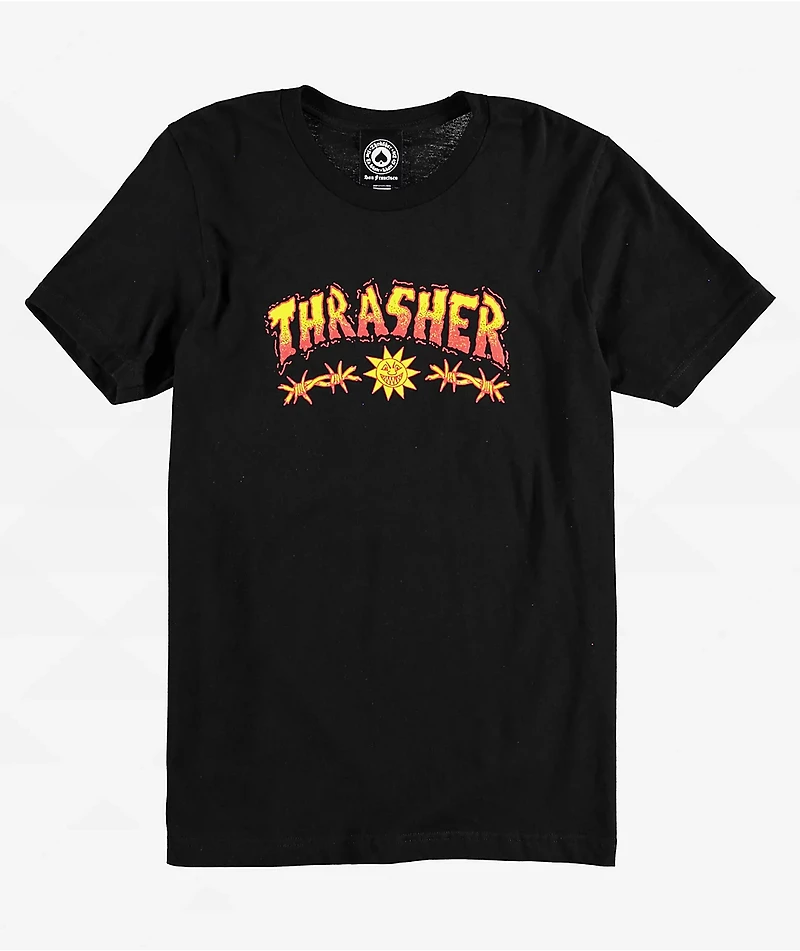 Thrasher Sketch Black T-Shirt