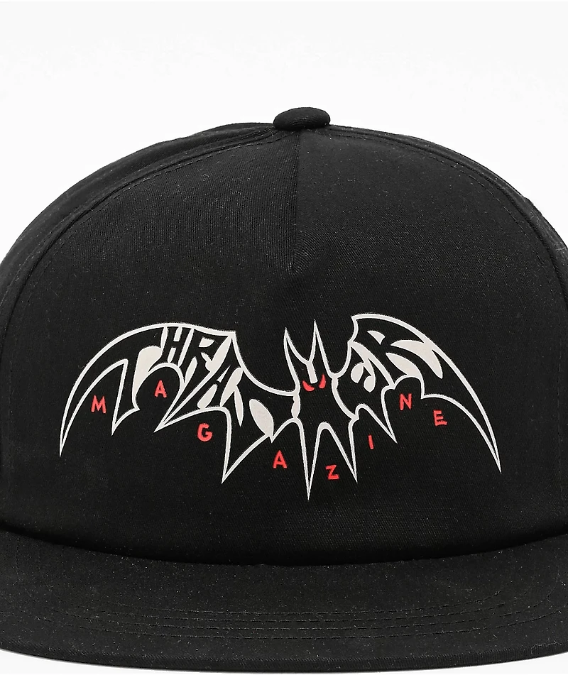 Thrasher Sky Rat Neckface Black Snapback Hat