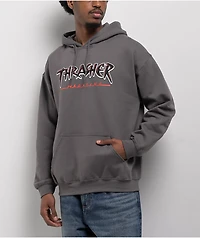 Thrasher Slash Grey Hoodie