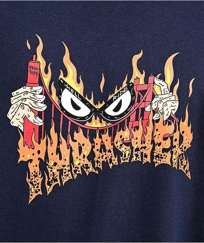 Thrasher Sucka Free Navy T-Shirt