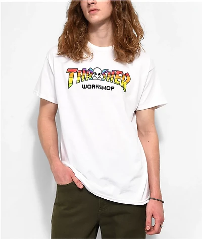 Thrasher x Alien Workshop Spectrum White T-Shirt