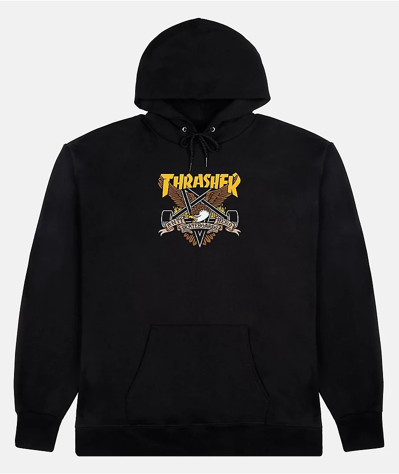 Thrasher x Anti-Hero Eaglegram Black Hoodie