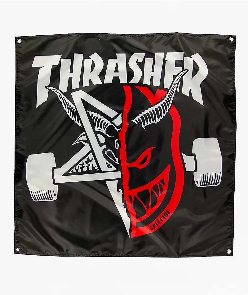 Thrasher x Spitfire Trash And Burn Banner