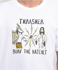 Thrasher x Toy Machine Bury The Hatchet White T-Shirt