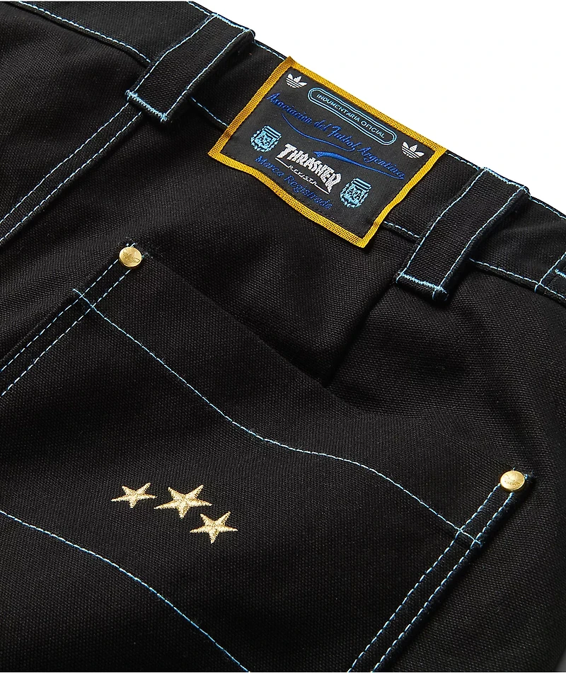 Thrasher x adidas x AFA Chino Black Canvas Jeans