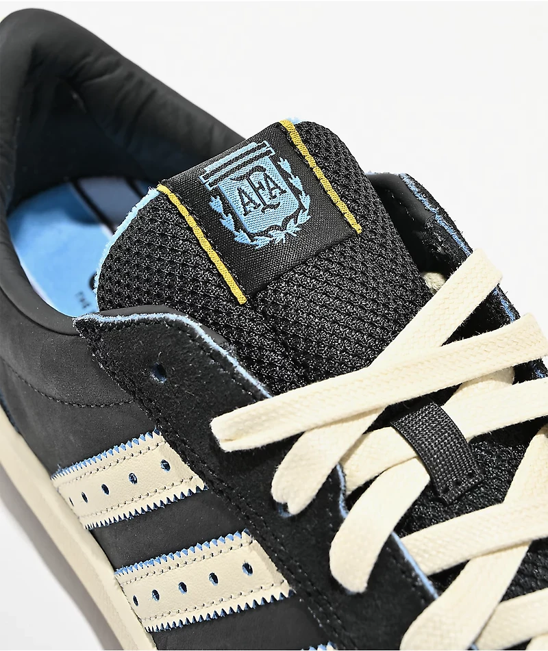 Thrasher x adidas x AFA Glenburn ADV Black & White Skate Shoes