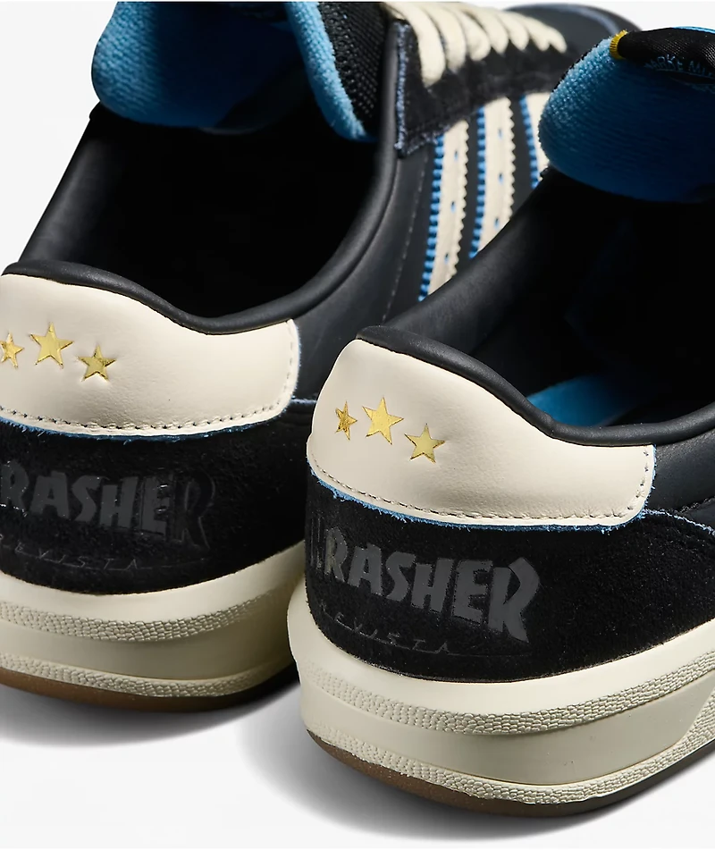 Thrasher x adidas x AFA Glenburn ADV Black & White Skate Shoes