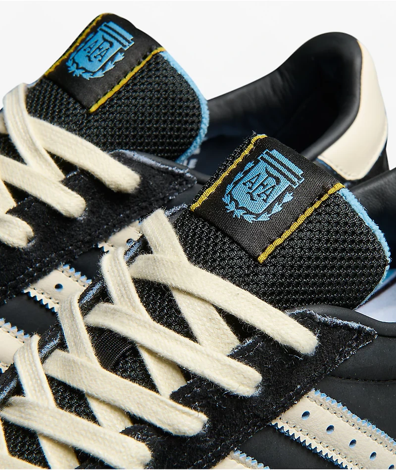 Thrasher x adidas x AFA Glenburn ADV Black & White Skate Shoes