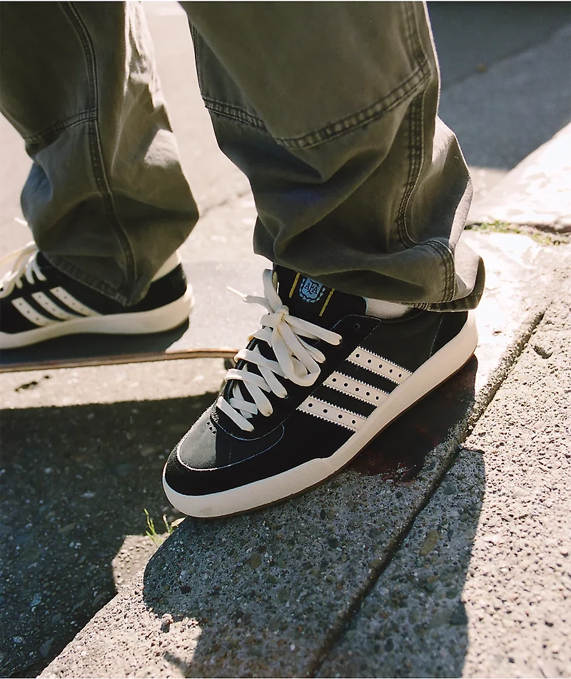 Thrasher x adidas x AFA Glenburn ADV Black & White Skate Shoes