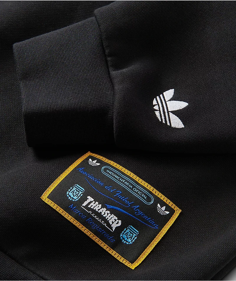Thrasher x adidas x AFA Gonz Black Crewneck Sweatshirt