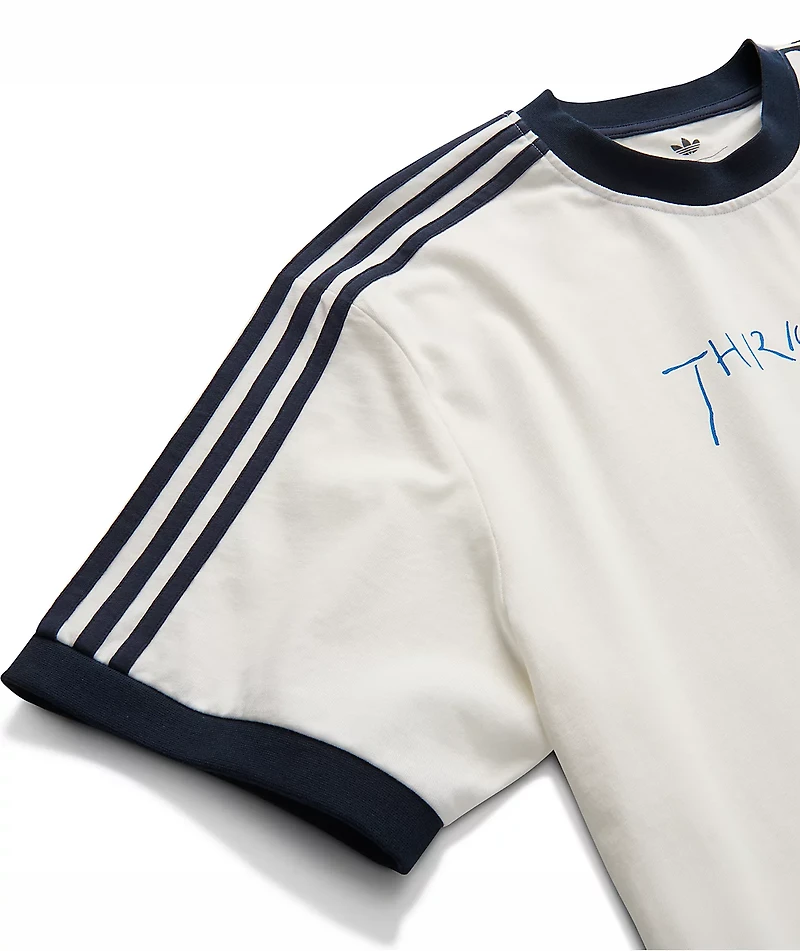 Thrasher x adidas x AFA Gonz White & Blue Ringer T-Shirt