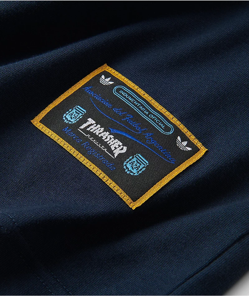 Thrasher x adidas x AFA Navy T-Shirt