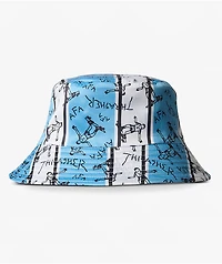 Thrasher x adidas x AFA Reversible Black & Blue Bucket Hat