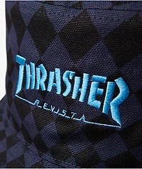 Thrasher x adidas x AFA Reversible Black & Blue Bucket Hat