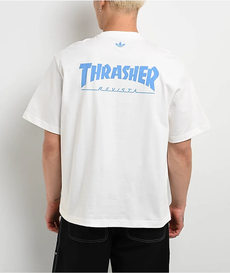 Thrasher x adidas x AFA White T-Shirt