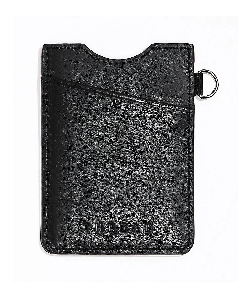 Thread Vertical Black Cardholder Wallet