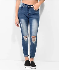 Thrill Jeans High Rise Blue Skinny