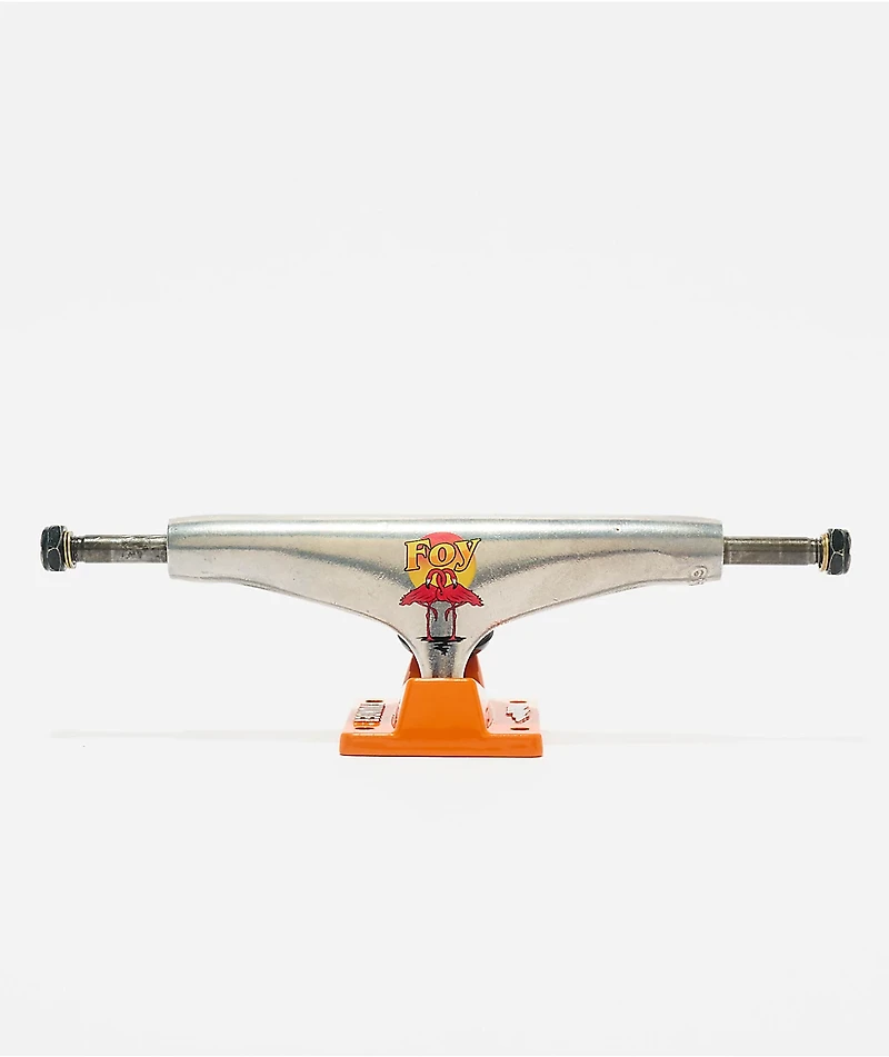 Thunder Foy Fauna Pro Edition Polished Silver & Orange 149 Skateboard Truck