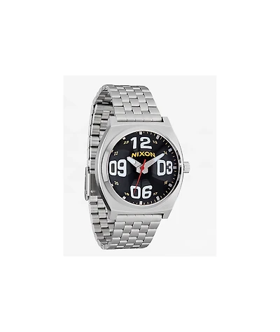 Time Teller Fisheye Silver & Black Analog Watch