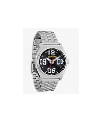 Time Teller Fisheye Silver & Black Analog Watch
