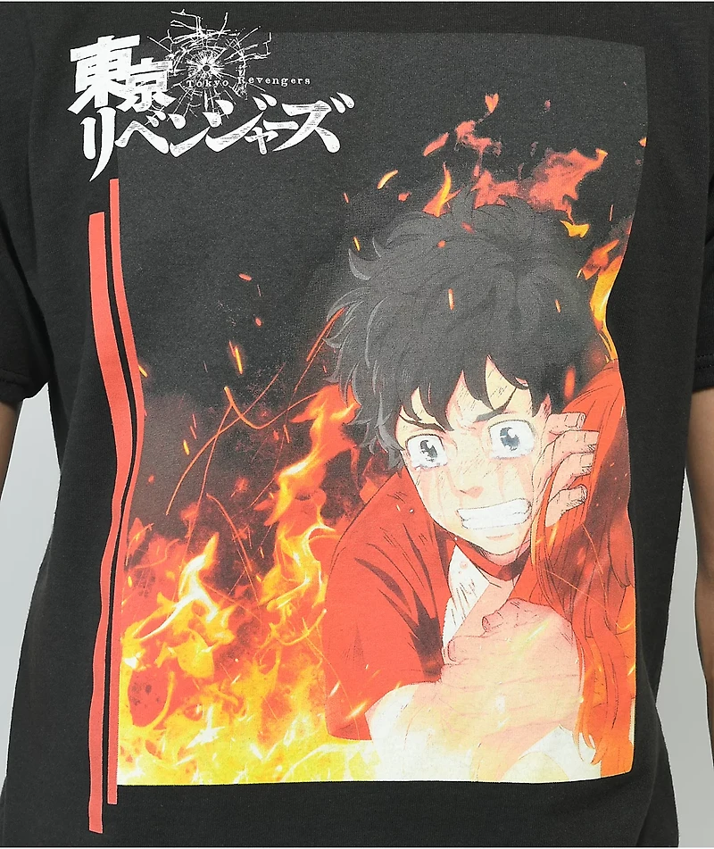 Tokyo Revengers Hanagaki Black T-shirt