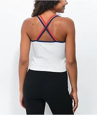 Tommy Hilfiger Ribbed Grey Cami Crop Tank Top
