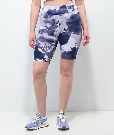 Tommy Hilfiger Watercolor Blue & White Bike Shorts