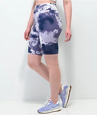 Tommy Hilfiger Watercolor Blue & White Bike Shorts