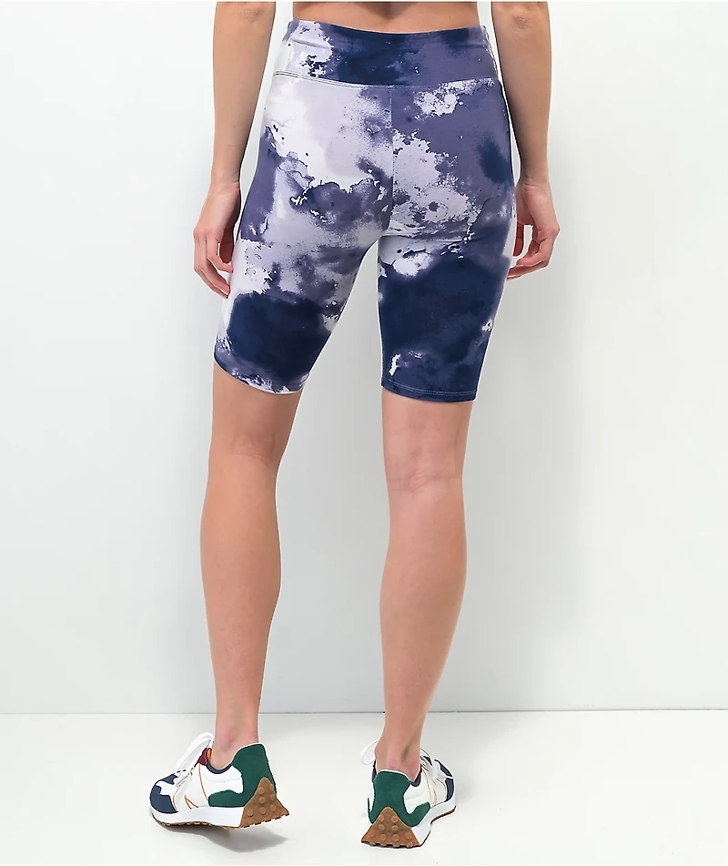 Tommy Hilfiger Watercolor Blue & White Bike Shorts