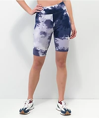 Tommy Hilfiger Watercolor Blue & White Bike Shorts