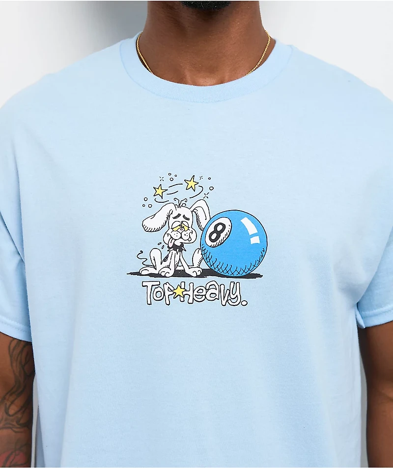 Top Heavy Dog Daze Light Blue T-Shirt